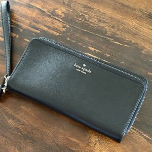 Kate Spade Black Zip-Around Wristlet